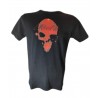 RED skull Black